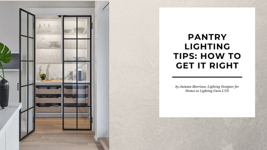 Kitchen Lighting - How To Light Your Pantry