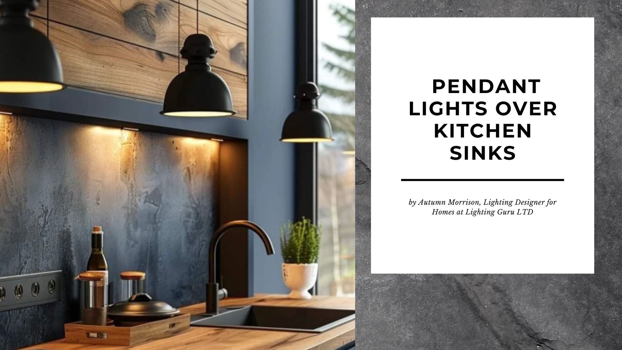 Kitchen Lighting - Pendant Lights Over Sinks
