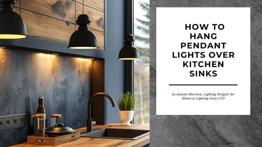 How to hang pendant lights over kitchen sinks
