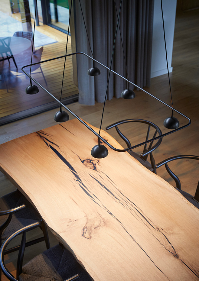 Dining table pendant lights