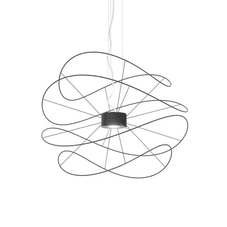 Hoops Pendant, Black, Round, LED, Phase Dim, IP20