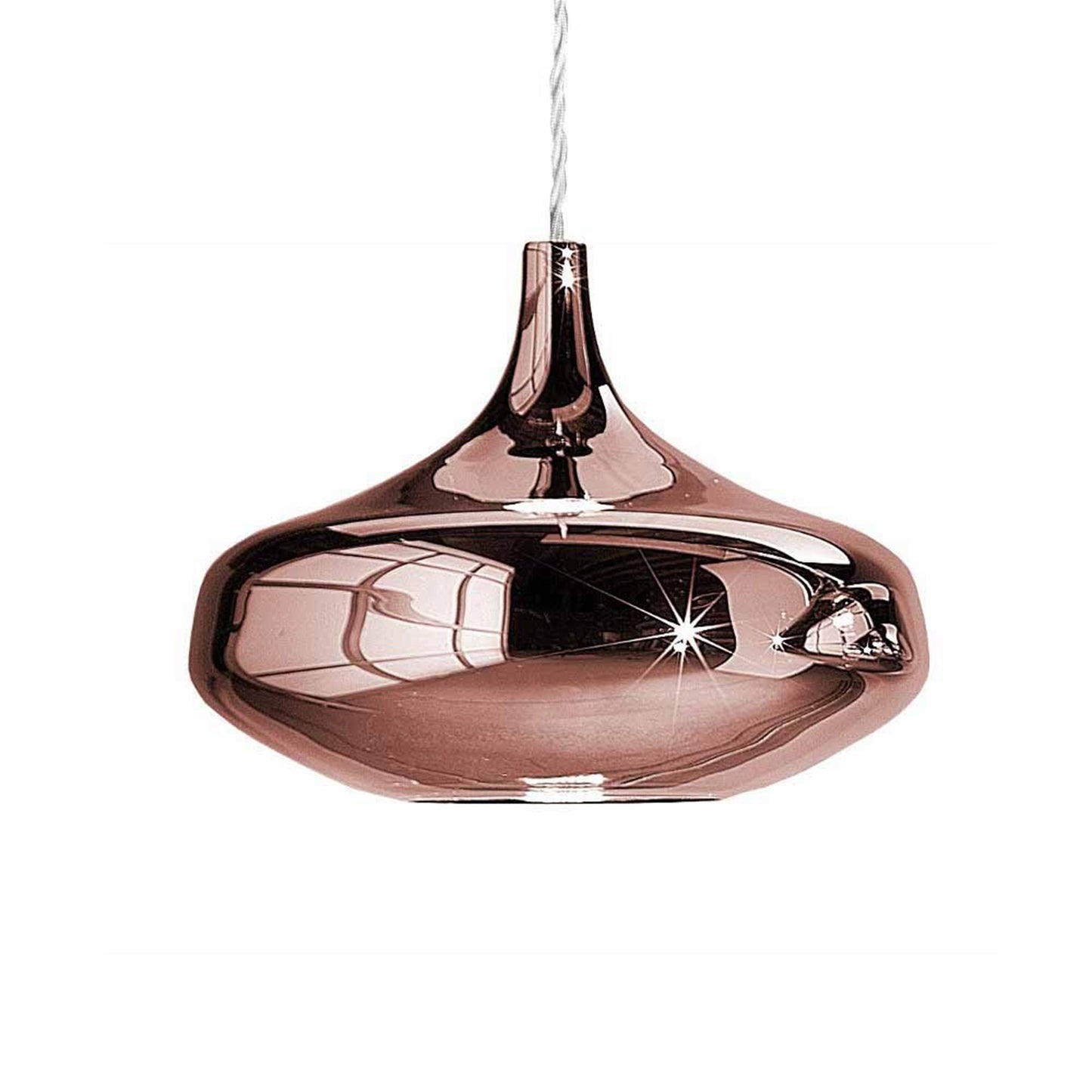 Nostalgia Pendant, Rose Gold Glass, LED, Triac Dim, IP20