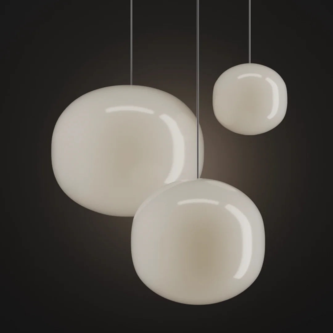 Volum Pendant, White Glass, IP20