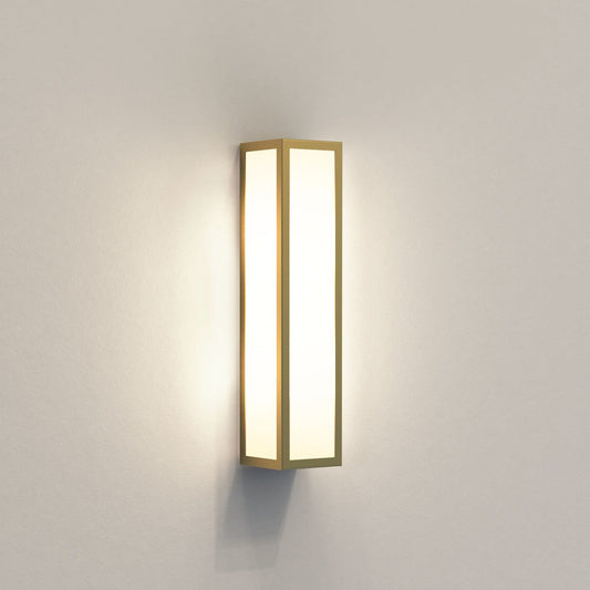 Salerno Wall Light, Natural Brass, E14, IP44