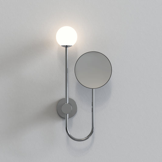 Orb Wall Light with Mirror, Chrome, G9, IP44