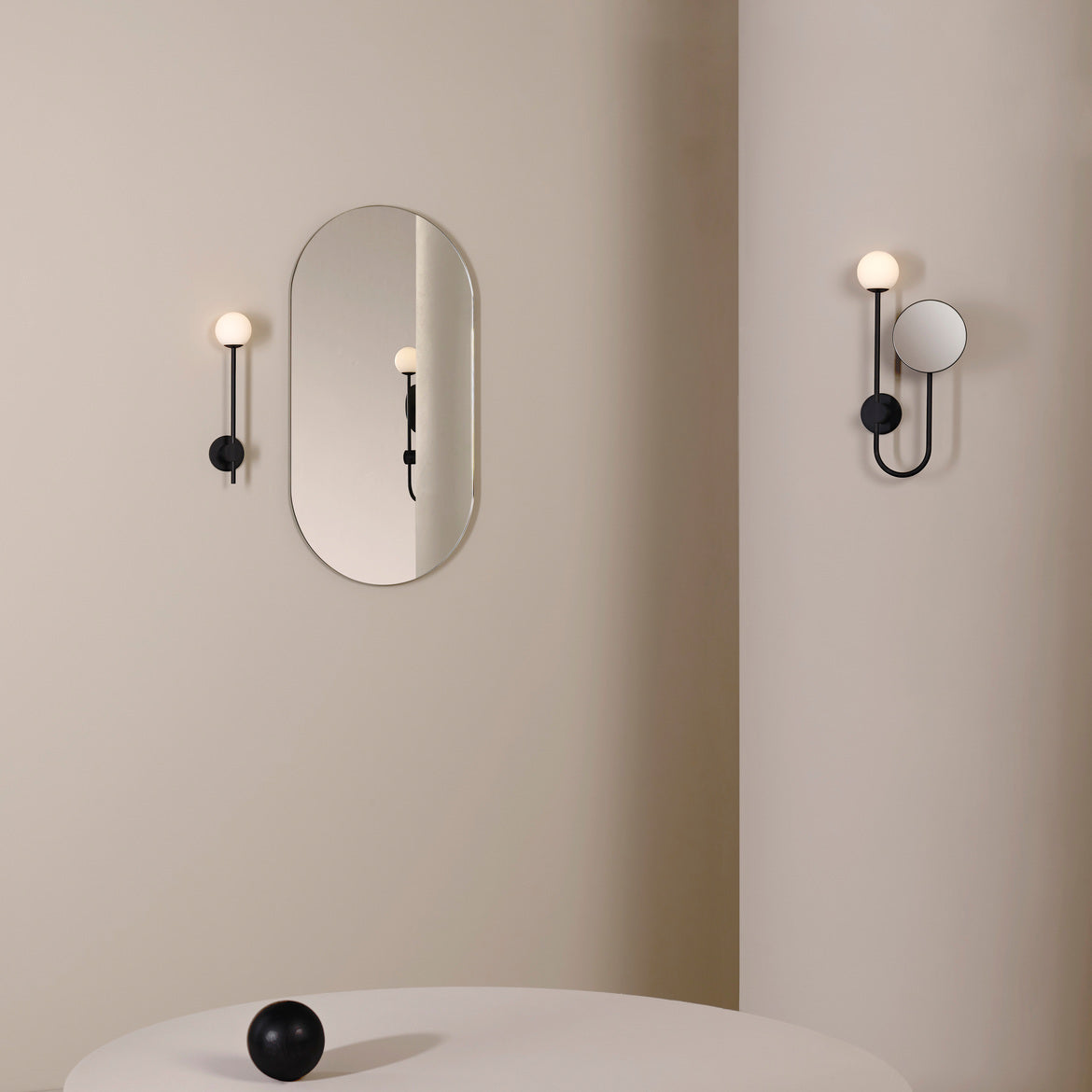 Orb Wall Light, Polished Chrome, G9, IP44