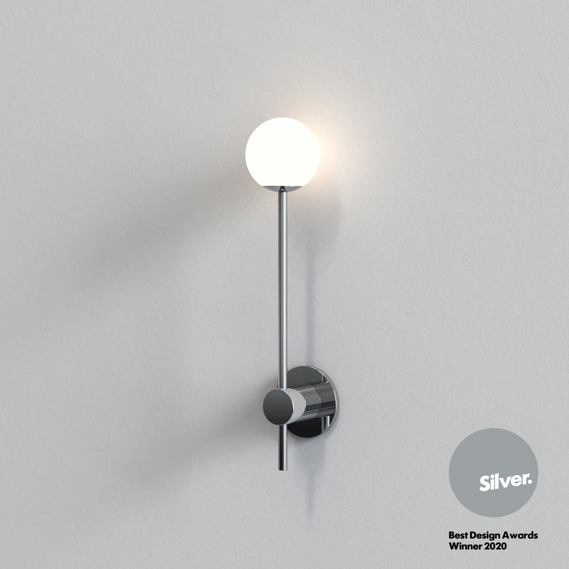 Orb Wall Light, Polished Chrome, G9, IP44