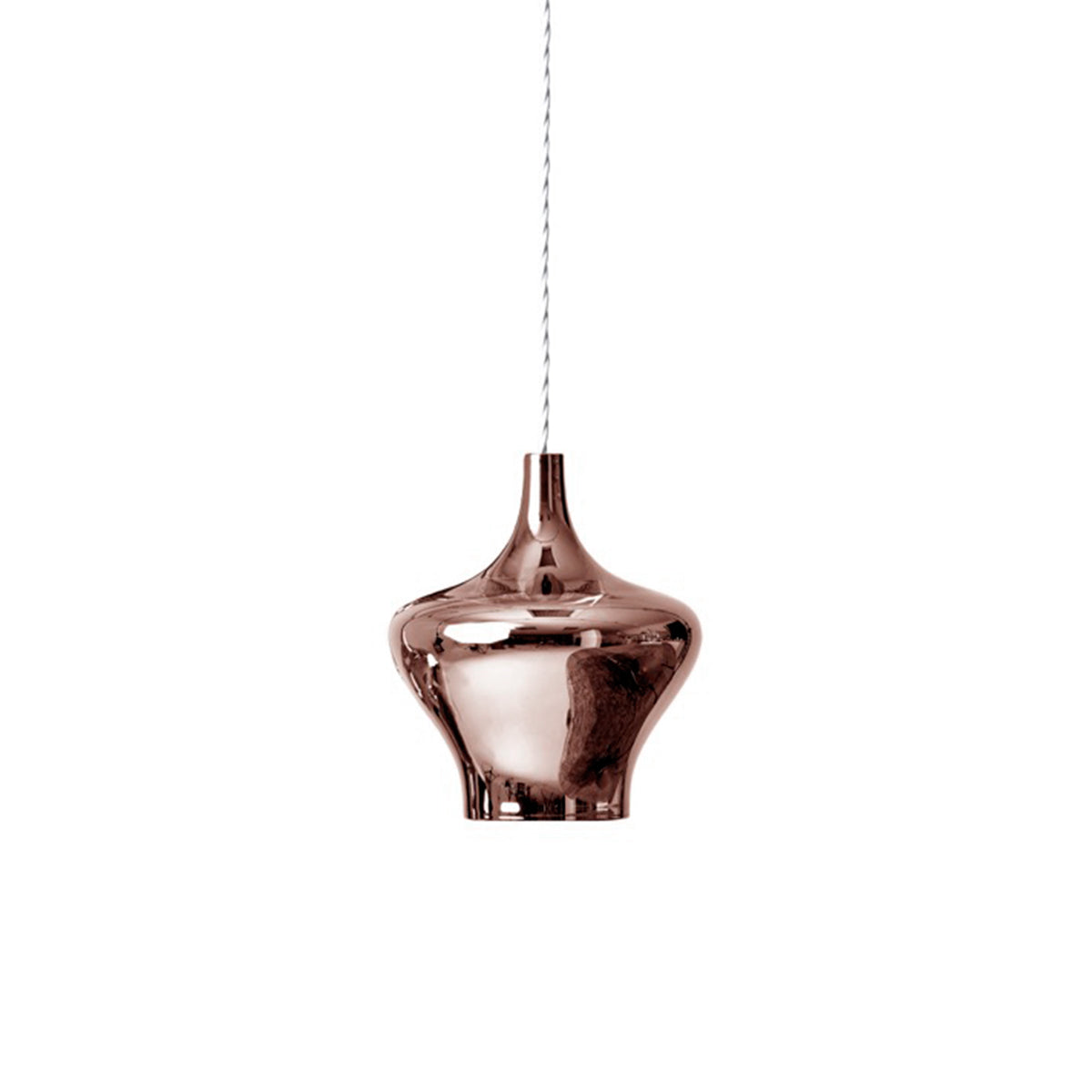 Nostalgia Pendant, Rose Gold Glass, LED, Triac Dim, IP20