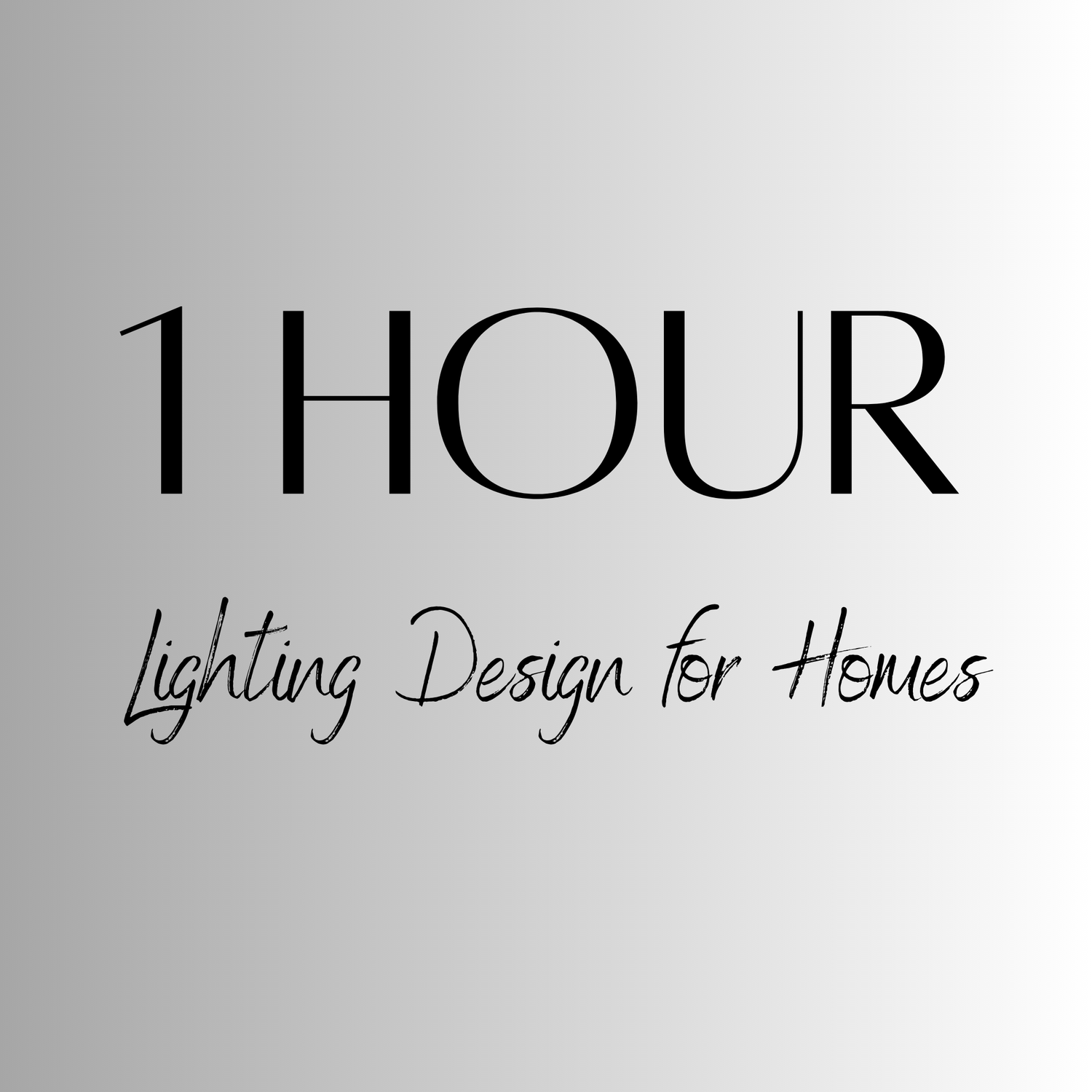 Text '1 Hour Lighting Design for Homes' on an orange background