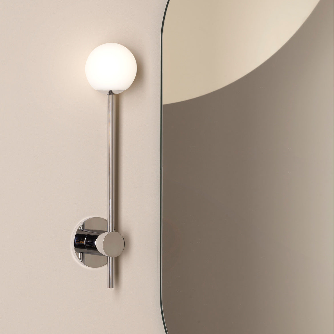 Orb Wall Light, Polished Chrome, G9, IP44