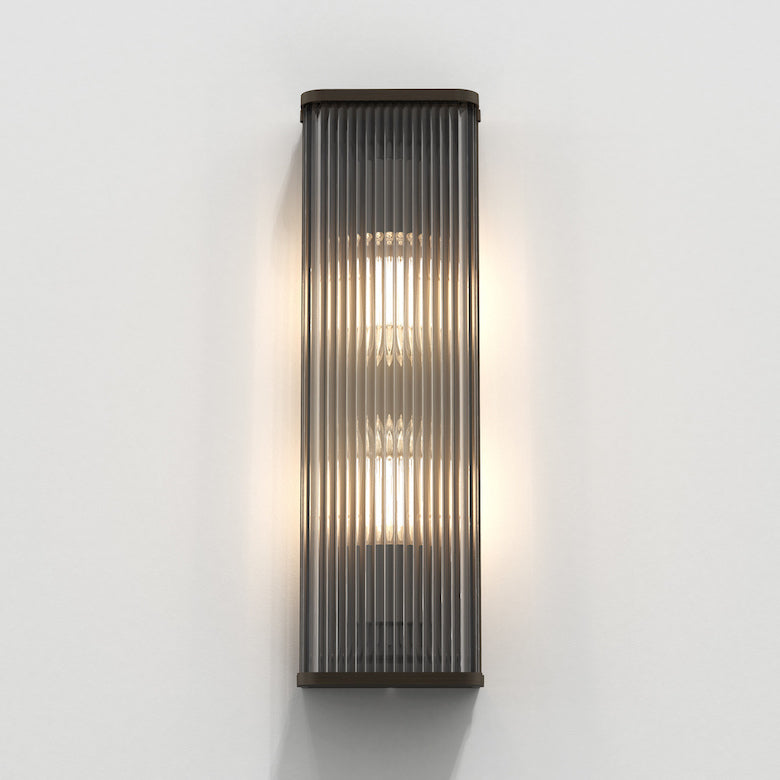 Avignon Wall Light, Square, Bronze, E27, IP20