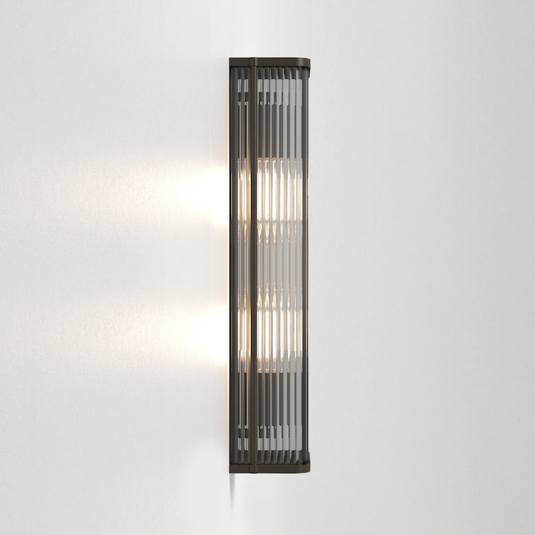 Avignon Wall Light, Square, Bronze, E27, IP20