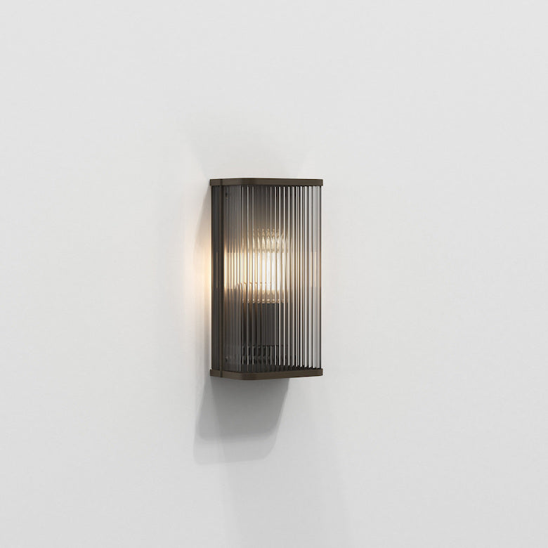 Avignon Wall Light, Square, Bronze, E27, IP20