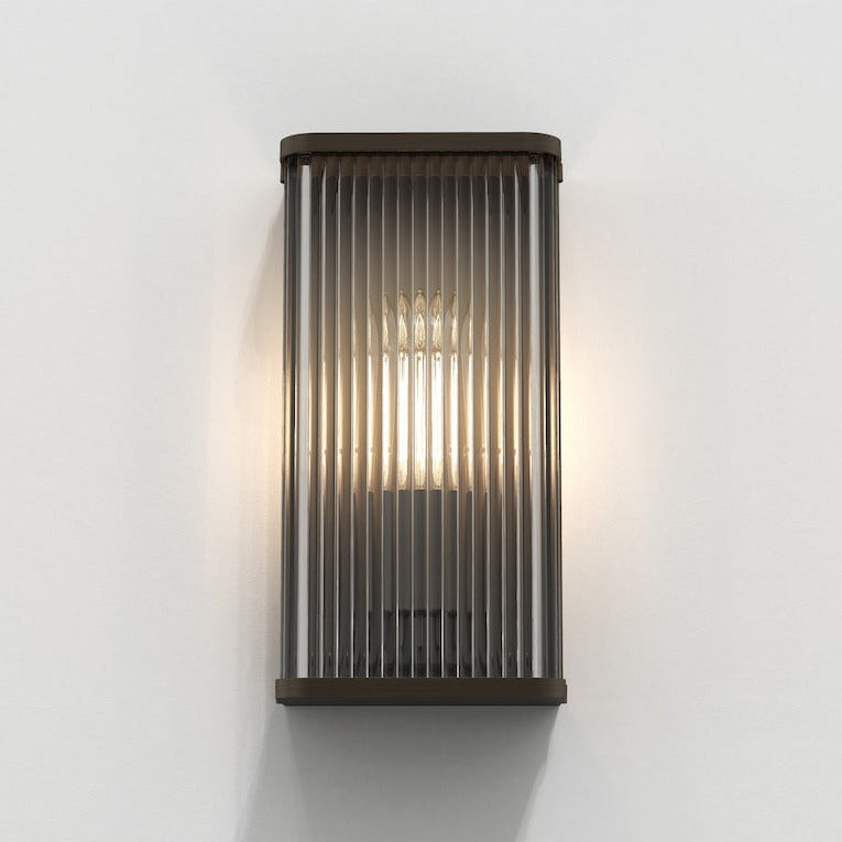 Avignon Wall Light, Square, Bronze, E27, IP20