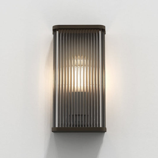 Avignon Wall Light, Square, Bronze, E27, IP20