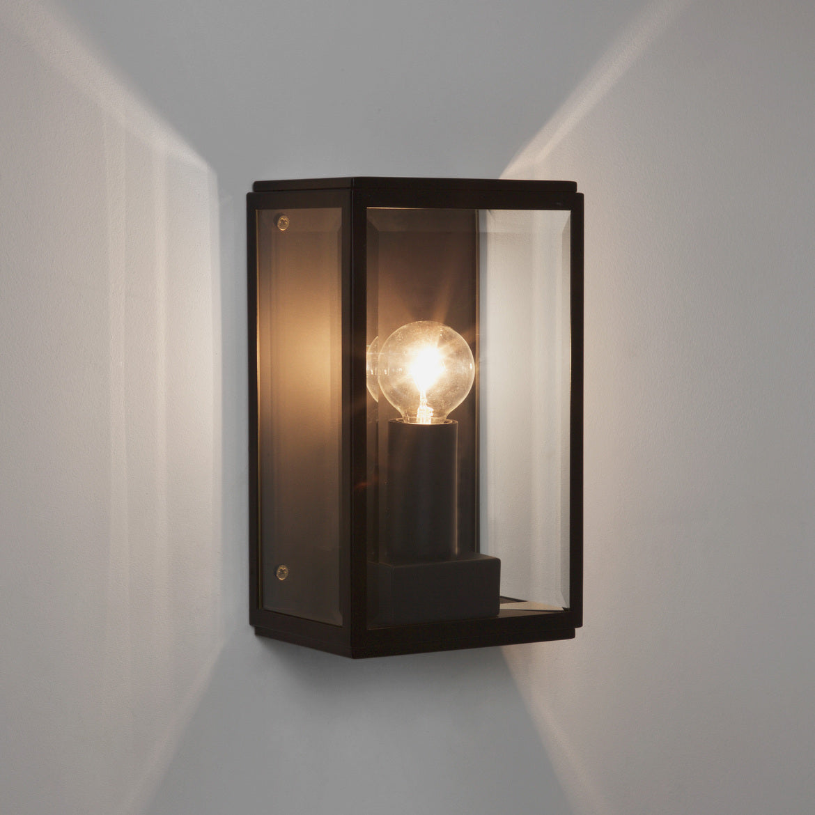 Homefield 130 Wall Light, Black, E14, IP44