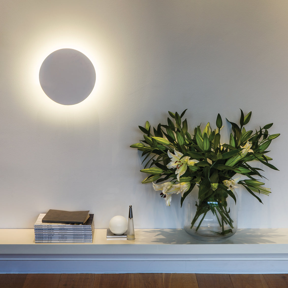 Eclipse Wall Light, Concrete, LED, On/Off, IP44