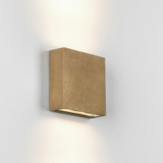 Elis Wall Light, Solid Brass, LED, On/Off, IP54