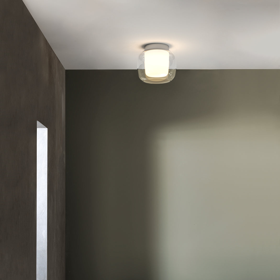 Aquina 240 Small Ceiling, Chrome, E27, IP44