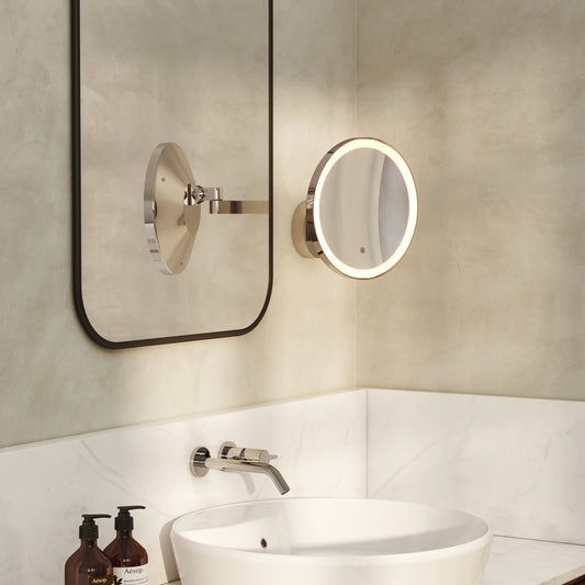 Nagoya Wall Light with Mirror, Chrome, LED, Motion Sensor, IP44