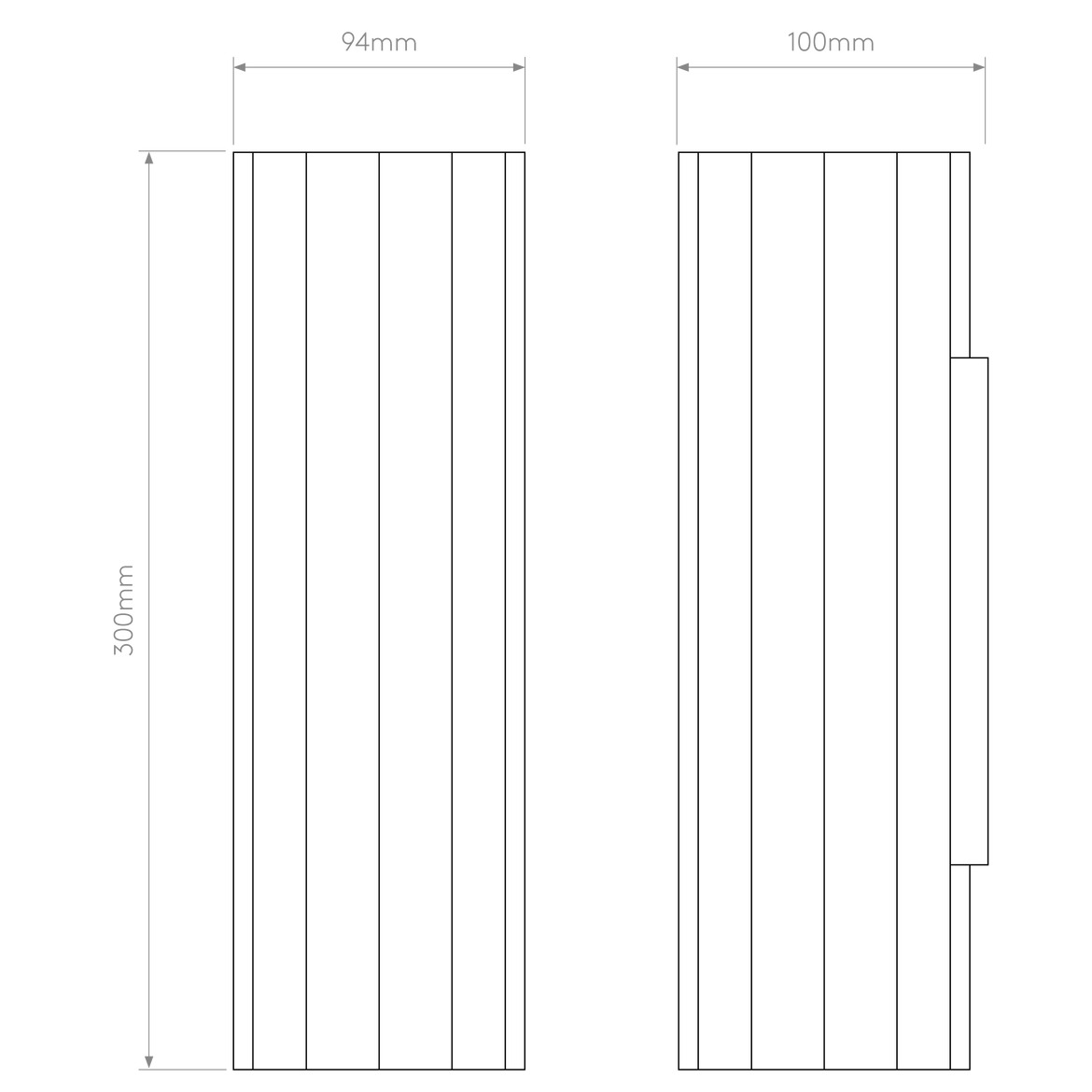 Shadow Wall Light, GU10, IP20