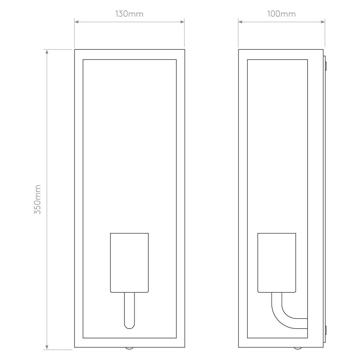 Messina Wall Light, E27, IP44