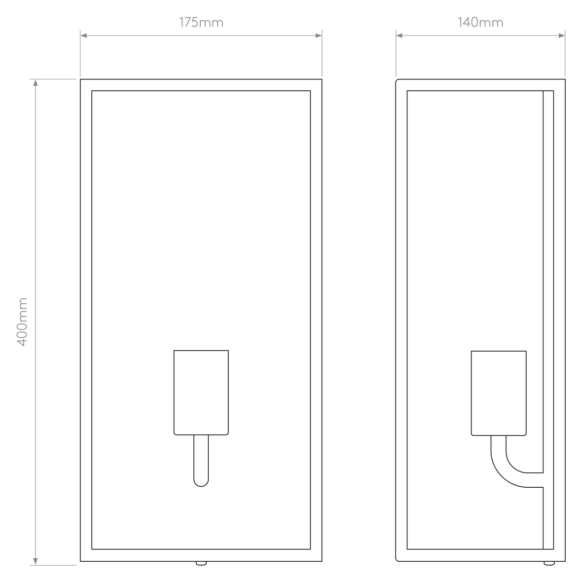 Messina Wall Light, E27, IP44