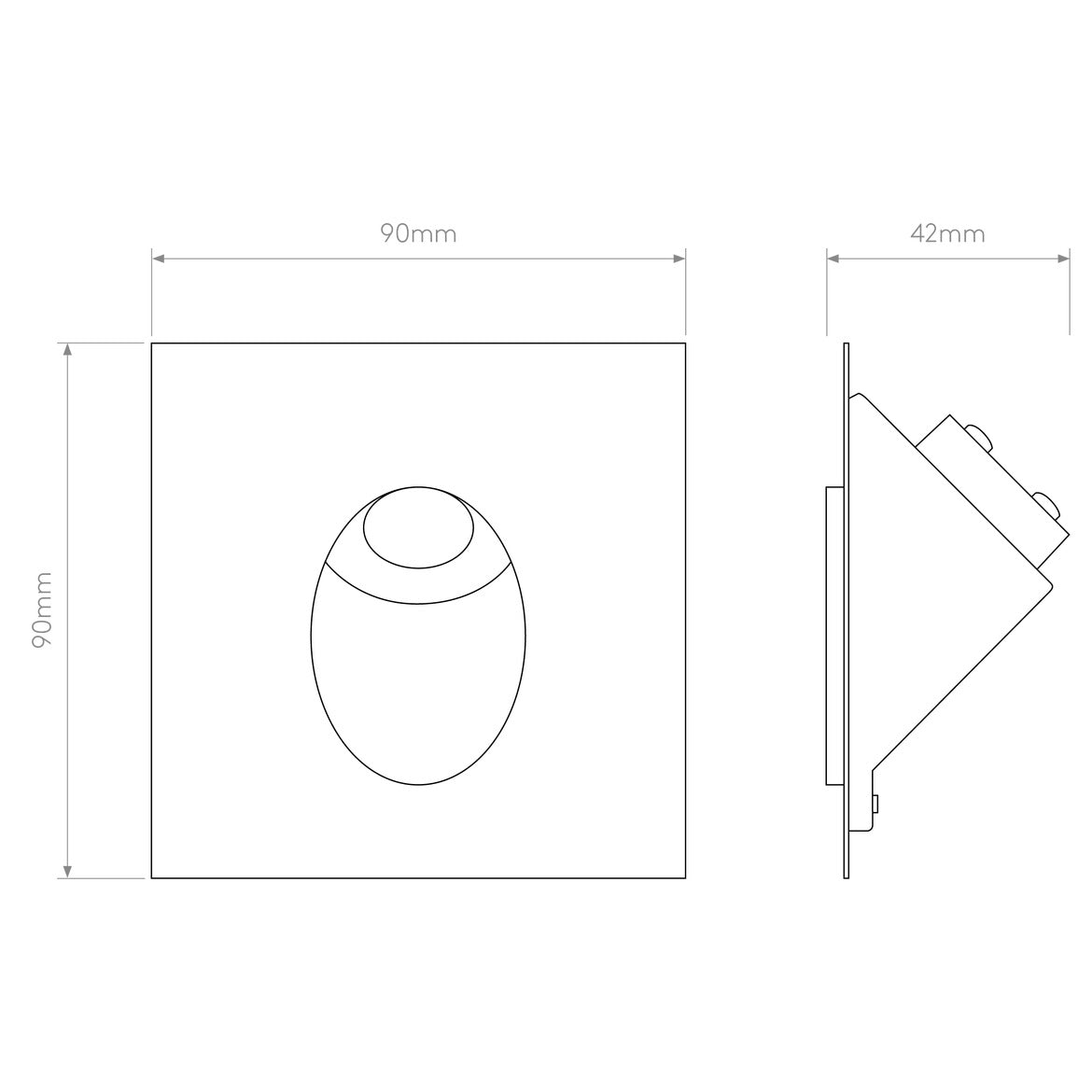 Leros, Trimless Step Light, LED, IP20