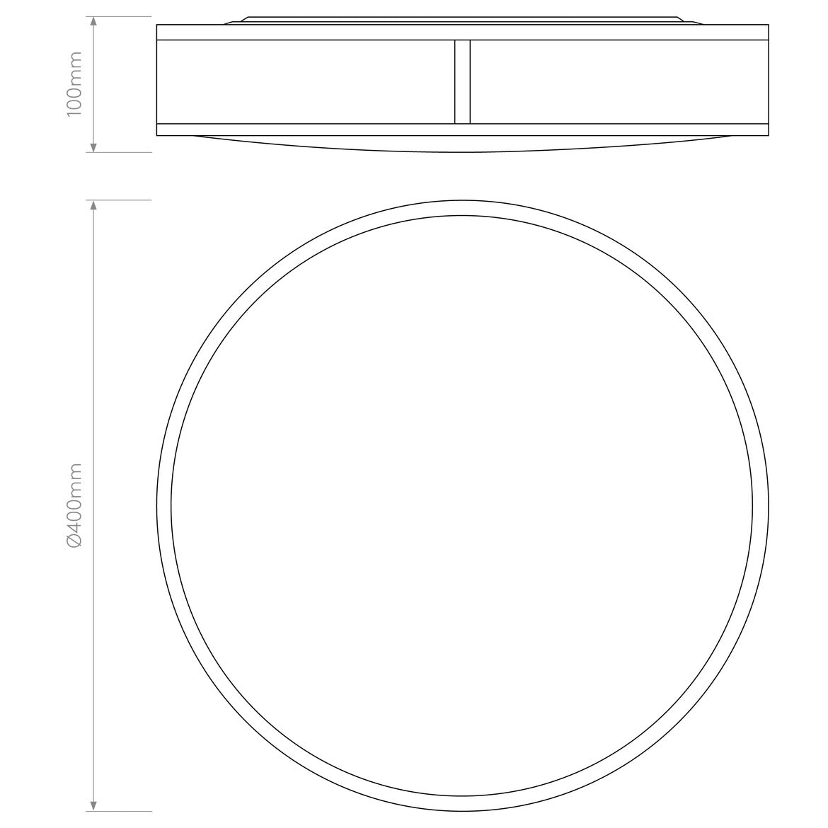 Mashiko Round Ceiling, Chrome, E27, IP44