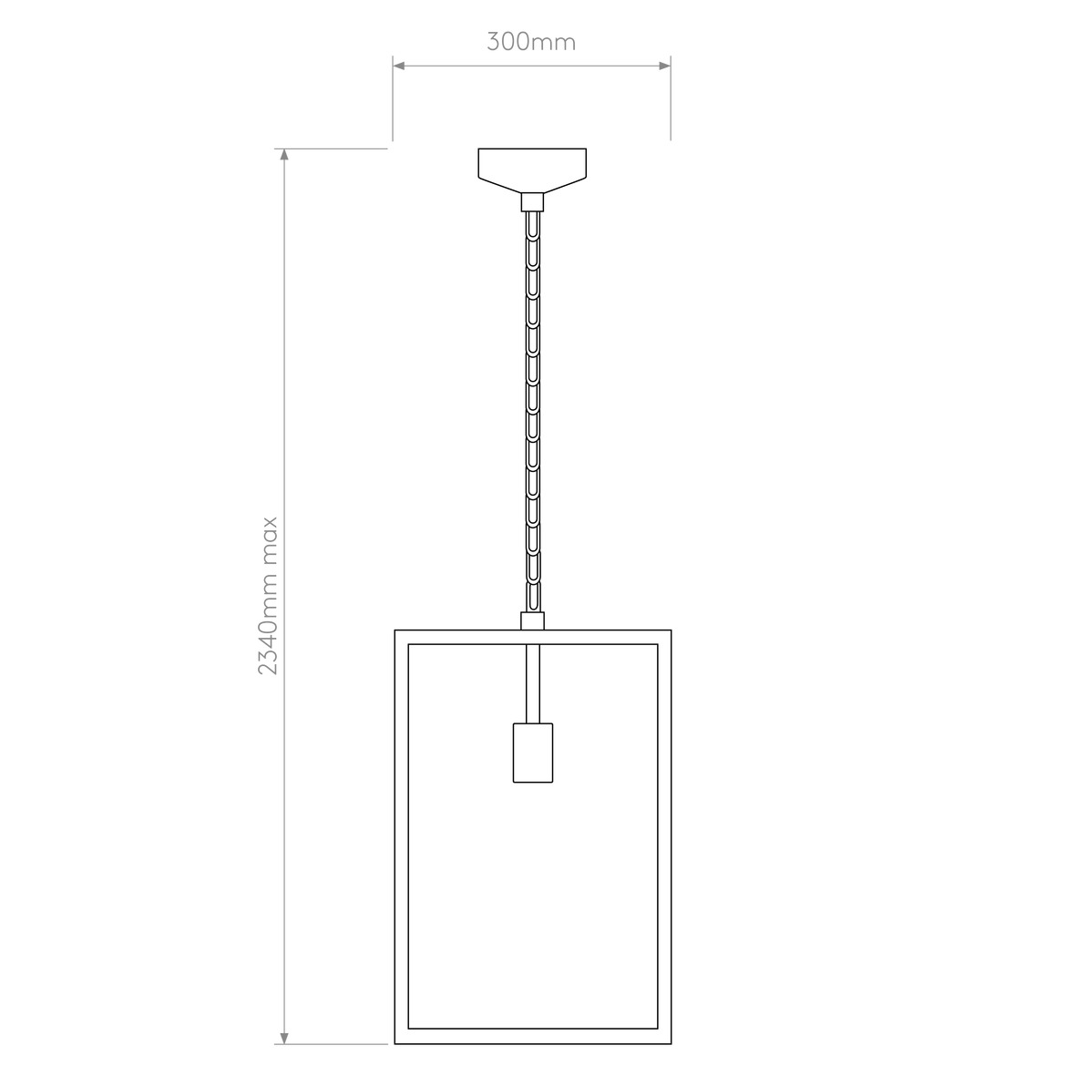 Homefield Pendant, Black, E27, IP23