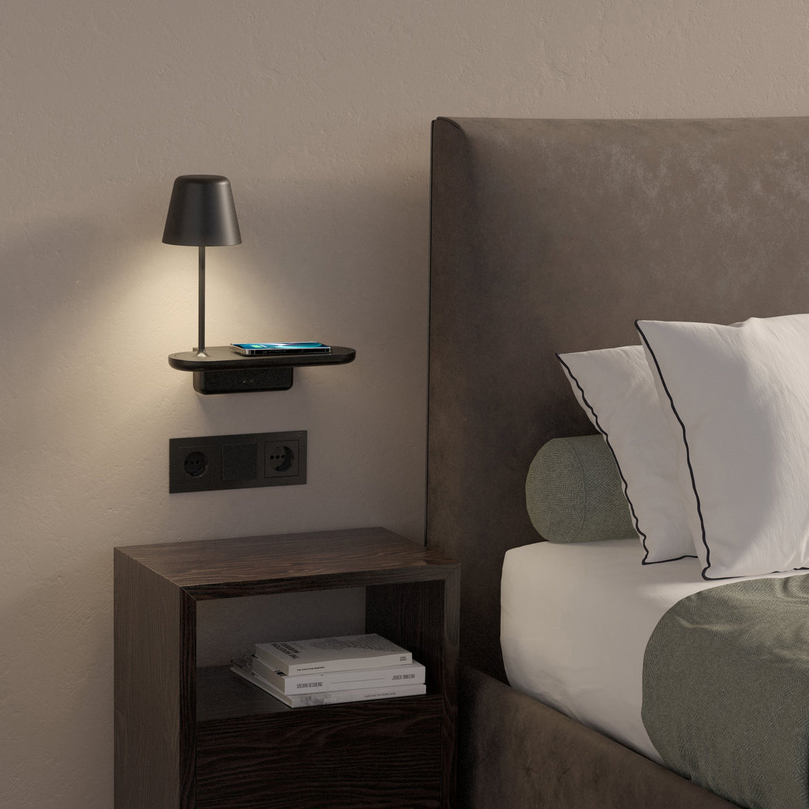 Ito Wall Light with Charging Dock, G9, IP20