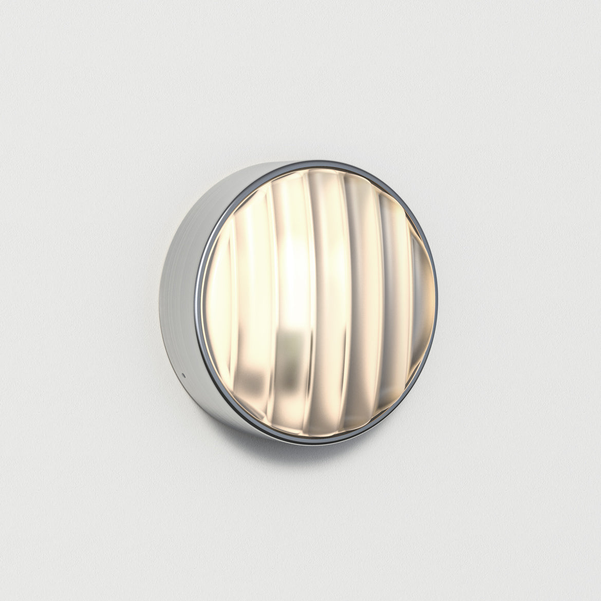 Montreal Round Wall Light, Steel, IP44