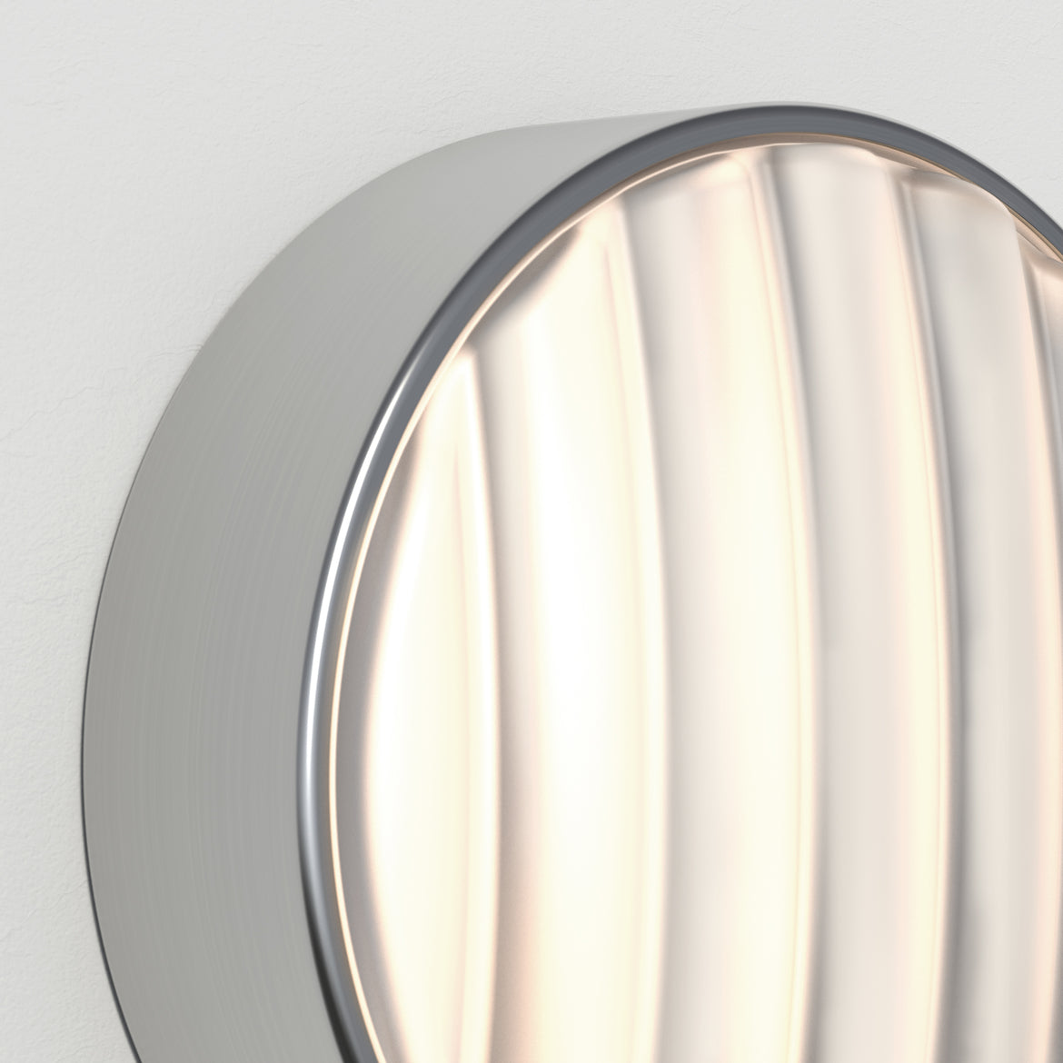 Montreal Round Wall Light, Steel, IP44