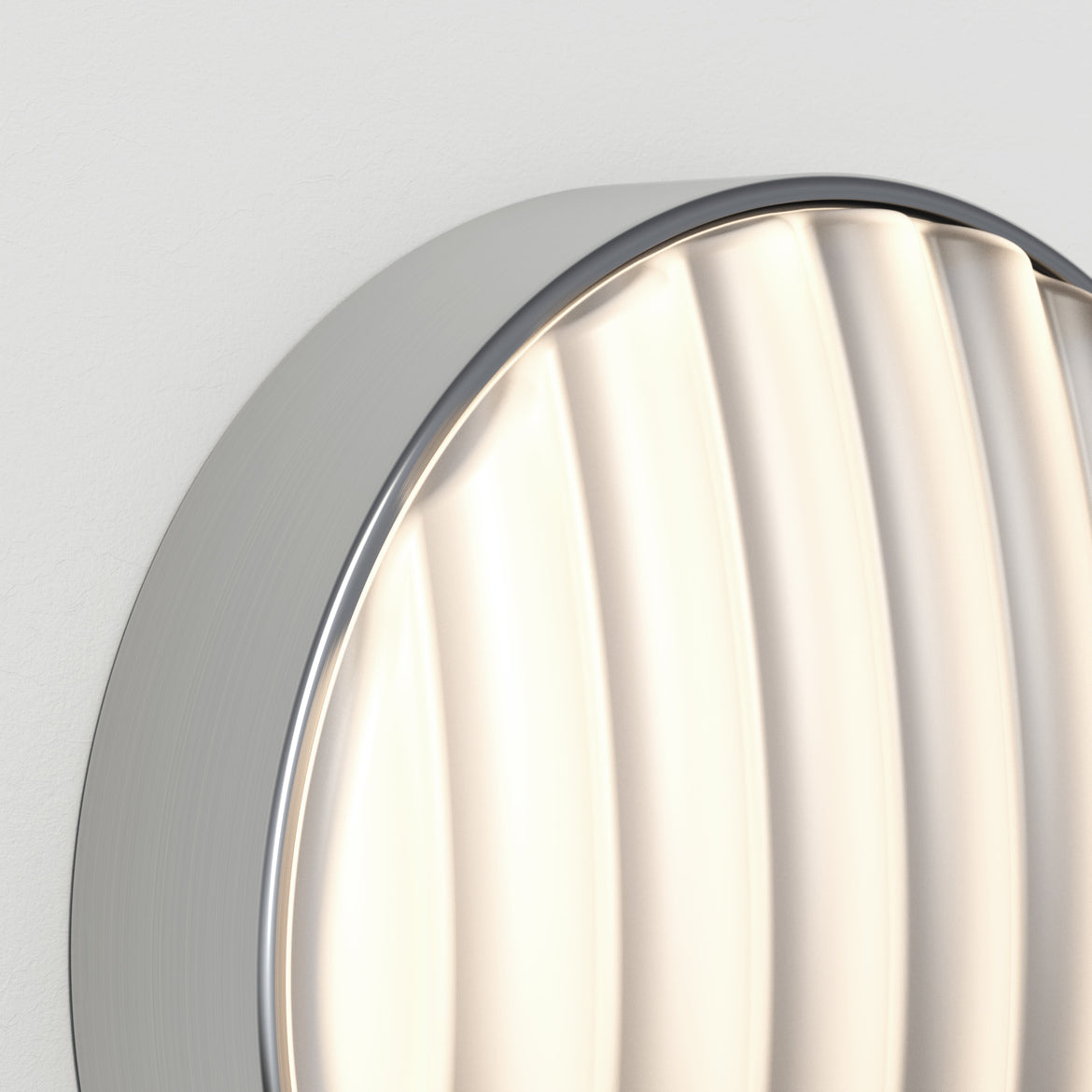 Montreal Round Wall Light, Steel, IP44