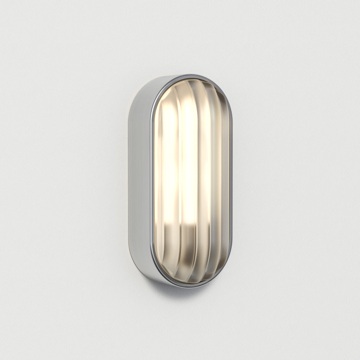 Montreal Oval Wall Light, Steel, E27, IP44