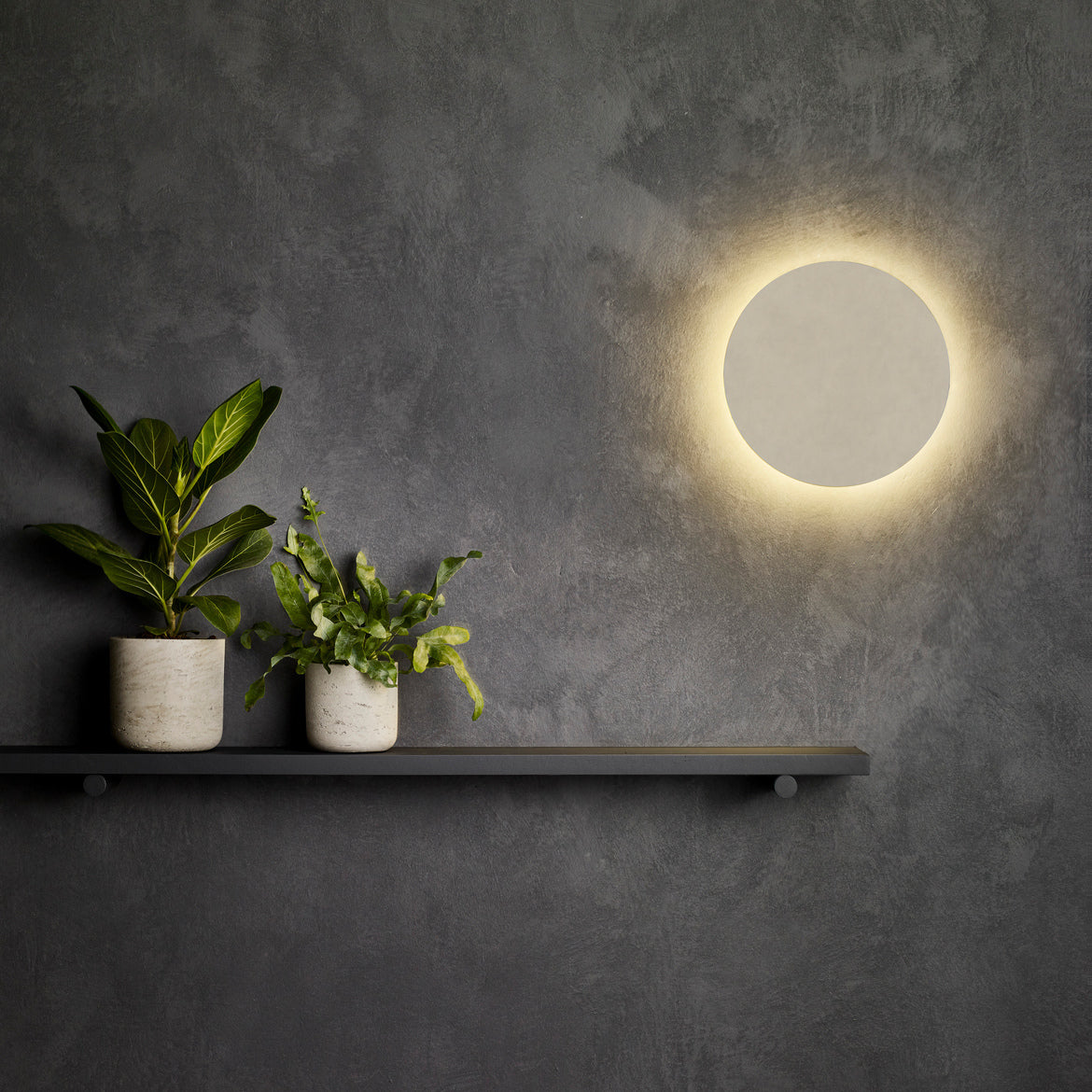 Eclipse Wall Light, Plaster, LED, On/Off, IP20