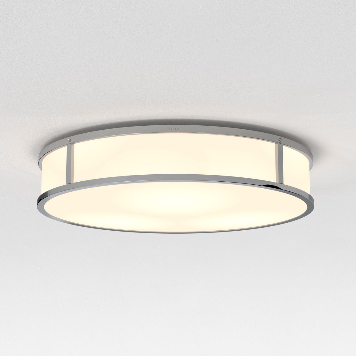 Mashiko Round Ceiling, Chrome, E27, IP44