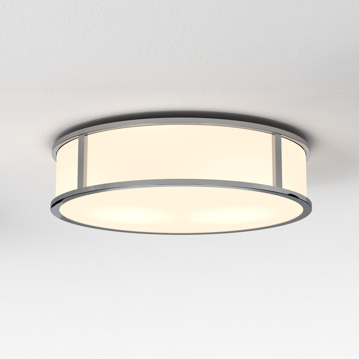 Mashiko Round Ceiling, Chrome, E27, IP44