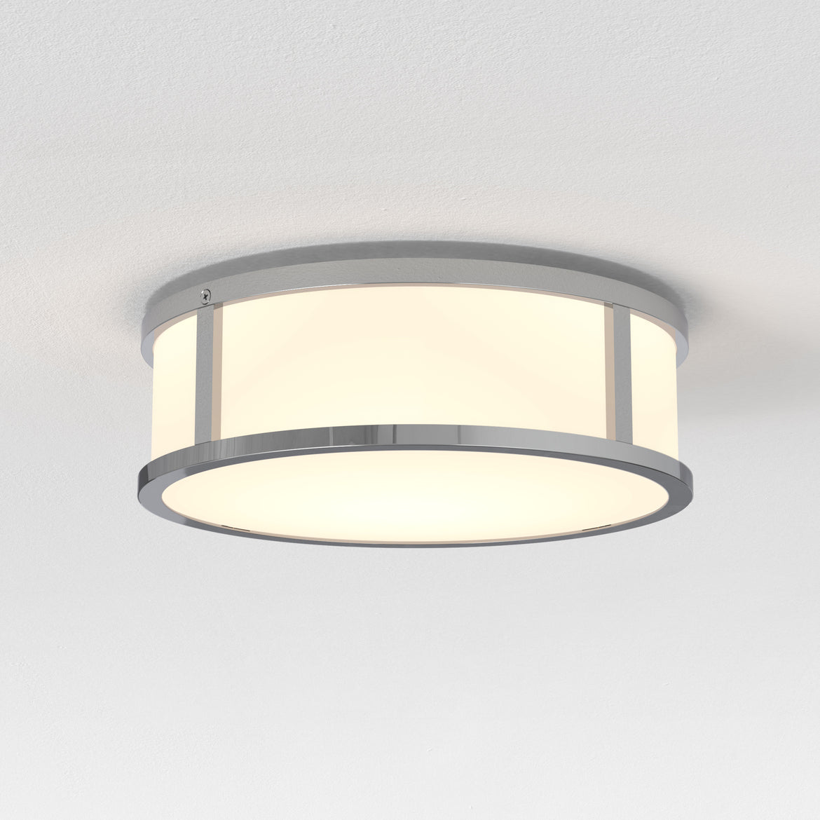 Mashiko Round Ceiling, Chrome, E27, IP44