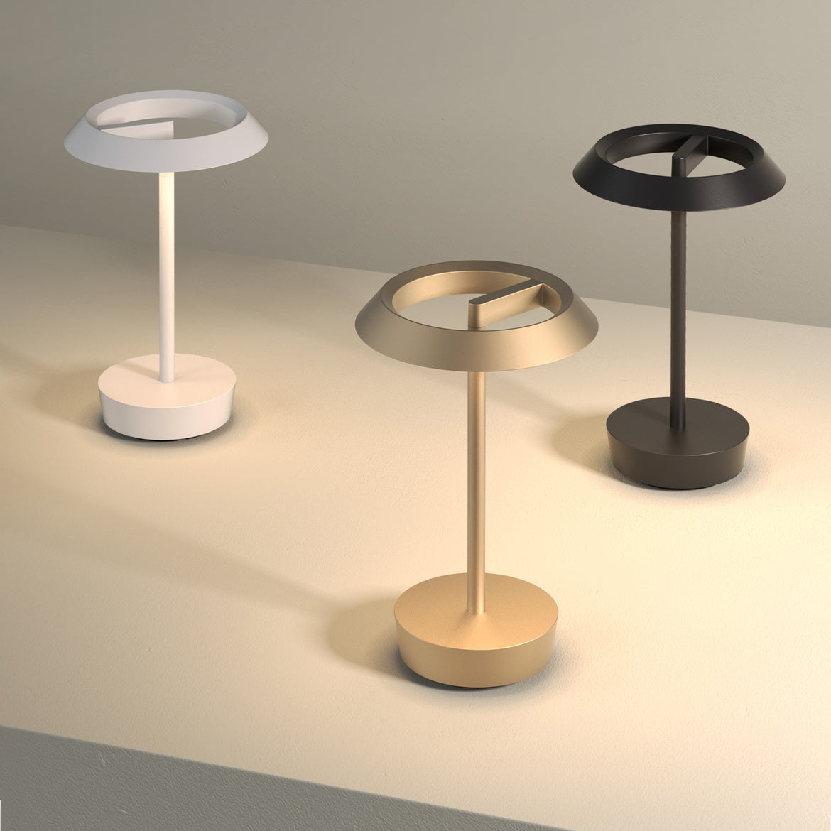 Halo Table Lamp, Bronze, LED, Wireless, Touch Step Dim, IP20