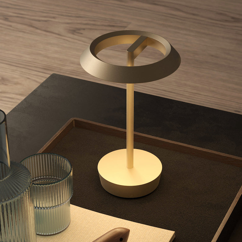 Halo Table Lamp, Bronze, LED, Wireless, Touch Step Dim, IP20