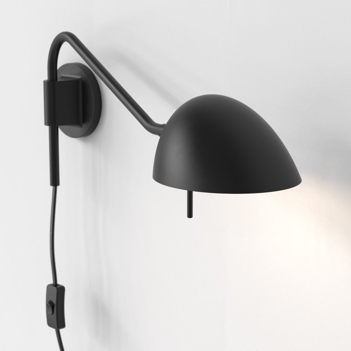 Serge Reading Wall Light, Plug In Swing Arm, G9, IP20