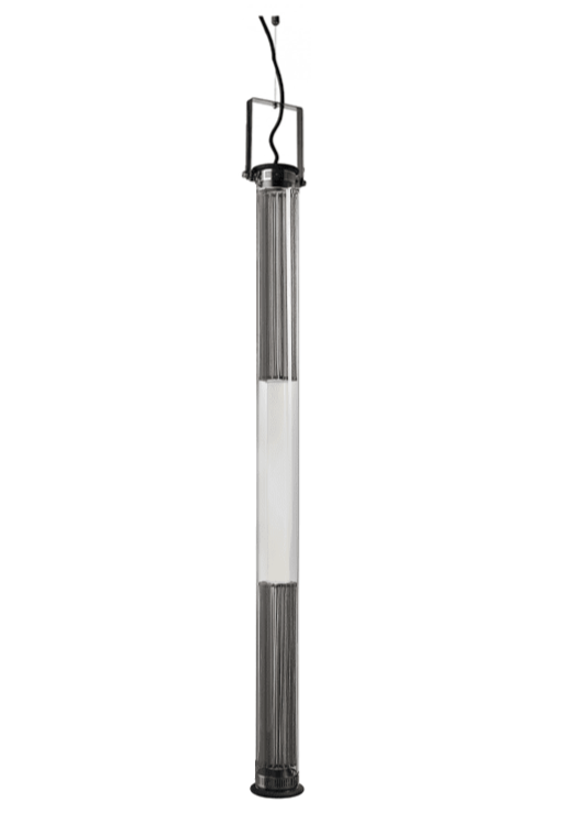 Tube 360 Pendant, Vertical, 102 cm, White with Silver, LED, Triac Dim, IP65