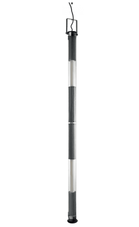 Tube 360 Pendant, Vertical, 162 cm, White with Silver, LED, Triac Dim, IP65