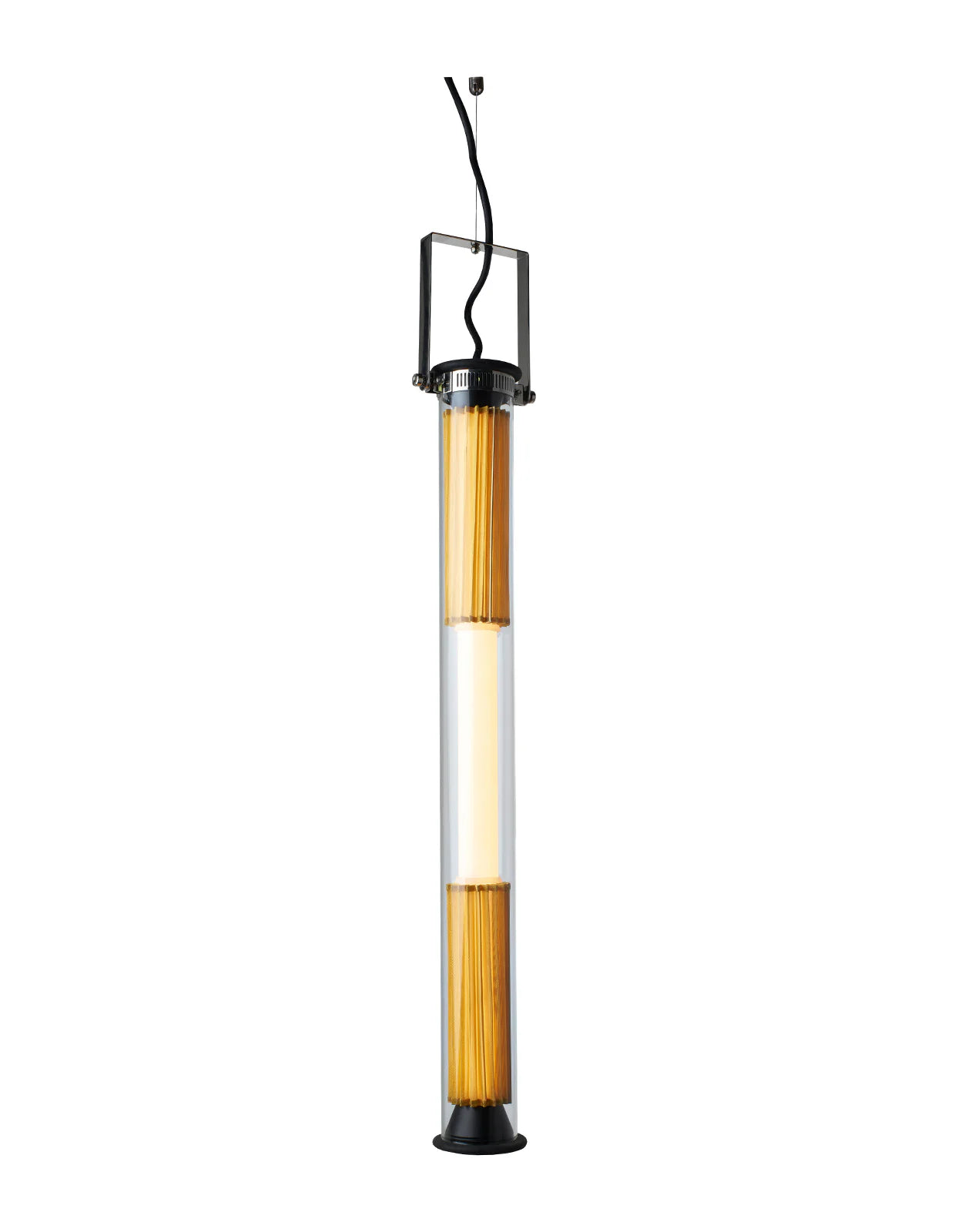 Tube 360 Pendant, Vertical, 72 cm, White with Gold, LED, Triac Dim, IP65