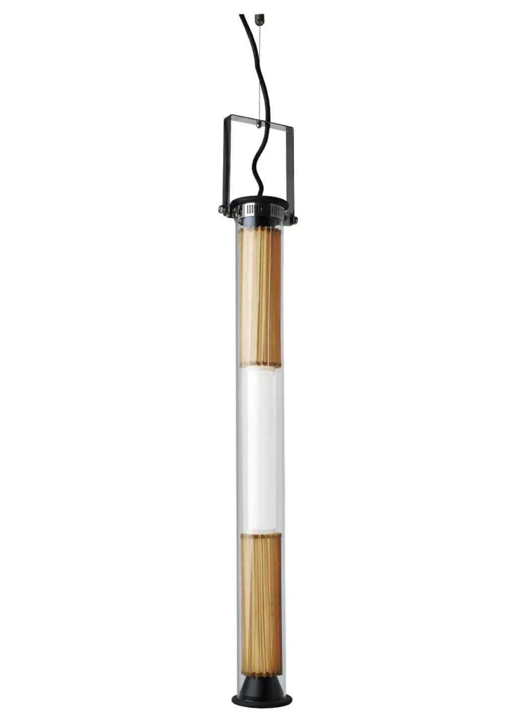 Tube 360 Pendant, Vertical, 72 cm, White with Gold, LED, Triac Dim, IP65