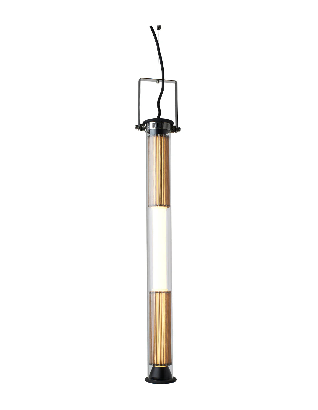 Tube 360 Pendant, Vertical, 72 cm, White with Silver, LED, Triac Dim, IP65