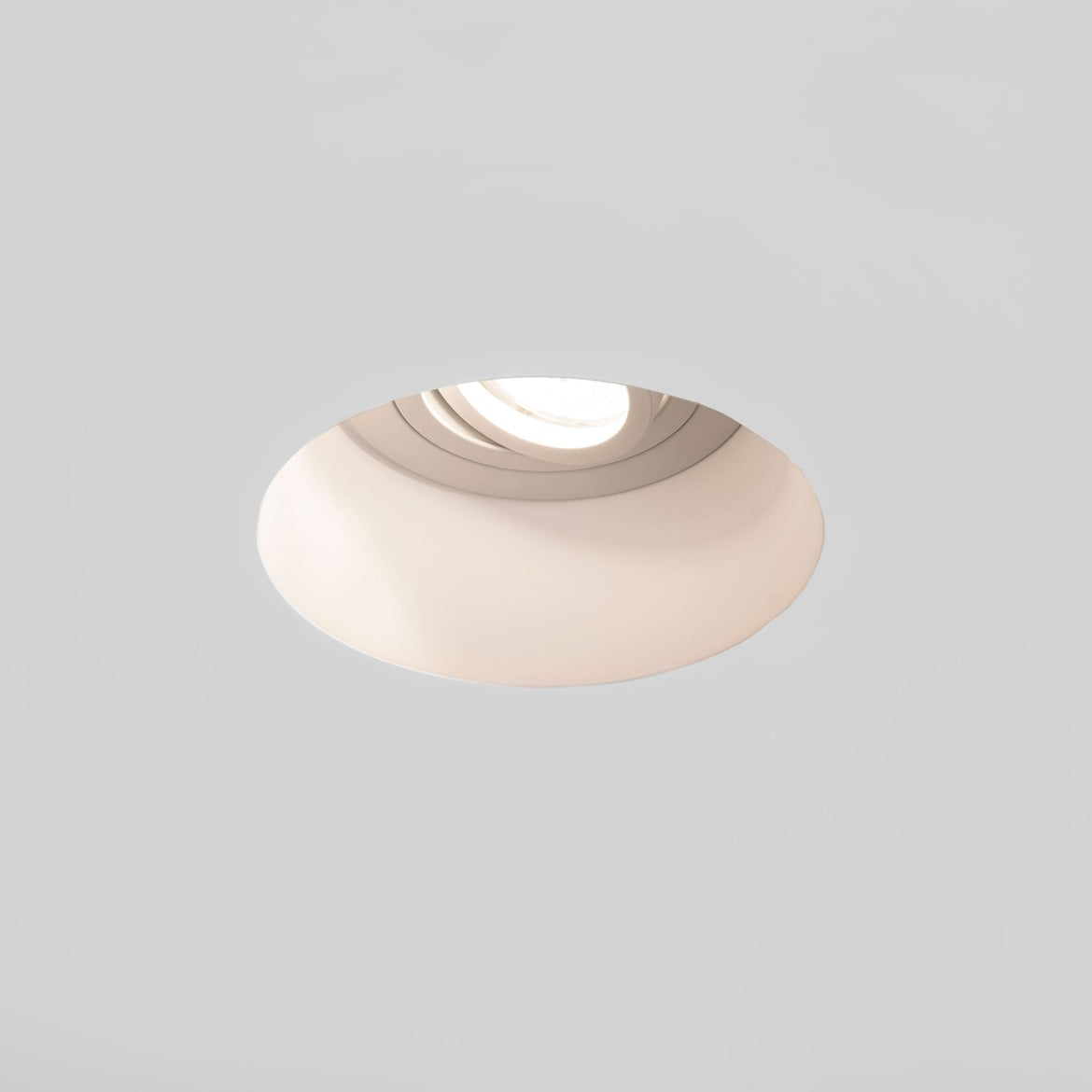 Blanco Round Downlight, Plastered In, GU10, IP20