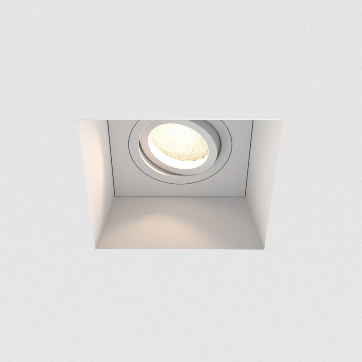 Blanco Square Downlight, Plastered In, GU10, IP20