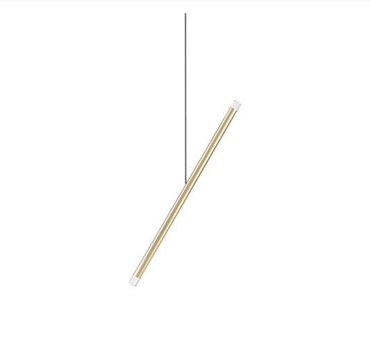 Lodes A-Tube Nano Duo Pendant in gold with white background